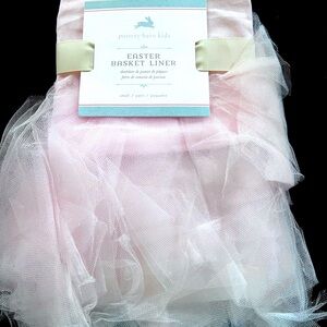 NWT Pottery Barn Kids pink tulle Sabrina Easter basket liner